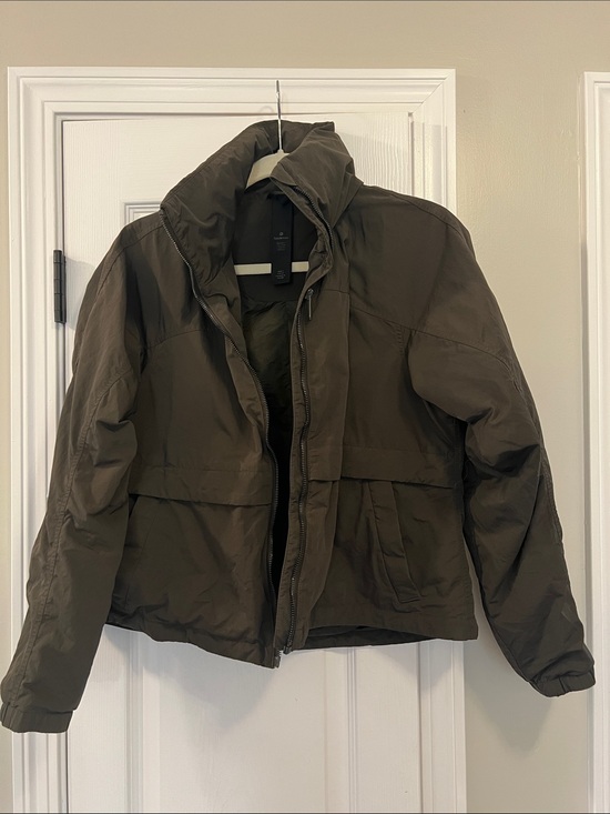 lululemon athletica Jackets & Blazers - Lululemon hooded jacket / deep olive green